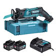 MAKITA - Scie sabre 10.8 V CXT -  - avec 2 batteries 12V 4.0 Ah - chargeur - MakPac - JR103DSMJ - vignette