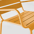 OVIALA - Fauteuil de jardin bas relax acier jaune - Palavas - vignette