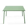 OVIALA - Ensemble table de jardin et 8 chaises en métal vert cactus - Palavas - vignette