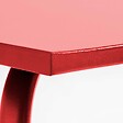 OVIALA - Ensemble table de jardin et 8 chaises en métal rouge - Palavas - vignette