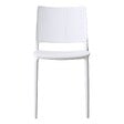 OVIALA - Chaise de terrasse ajourée en plastique blanc - Riga - vignette