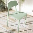 OVIALA - Lot de deux chaises en polypropylène vert menthe - Sofia - vignette