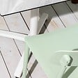 OVIALA - Lot de deux chaises en polypropylène vert menthe - Sofia - vignette