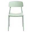 OVIALA - Lot de deux chaises en polypropylène vert menthe - Sofia - vignette