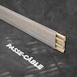 TECNOPROFILS - Plinthe Passe-Câble PVC 80 mm - Chêne Naturel - 1 m, À l'unité - vignette