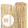 VOUNOT - Canisse en roseau renforcée Brise vue naturel avec attaches de fixation 140x300cm - vignette