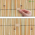 VOUNOT - Canisse en roseau renforcée Brise vue naturel avec attaches de fixation 100x300cm - vignette