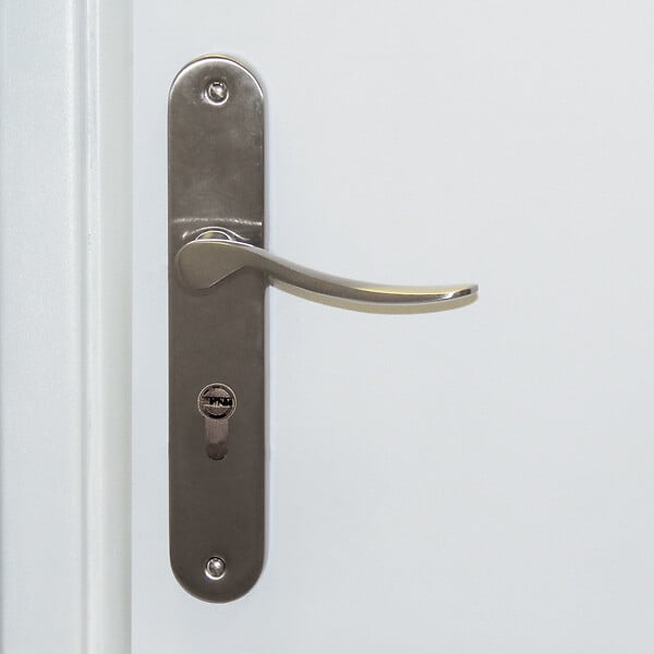 CHRISLIGNE - Ens pg alu/plq acier cyl oris nickel mat - large
