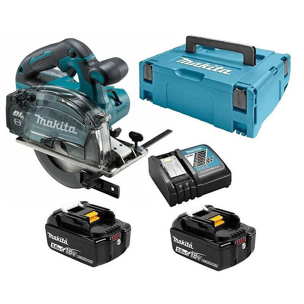 MAKITA - Scie circulaire à métaux Ø 136 mm  2x5Ah 18VLXT ®DCS552RTJ en MAKPAC - large