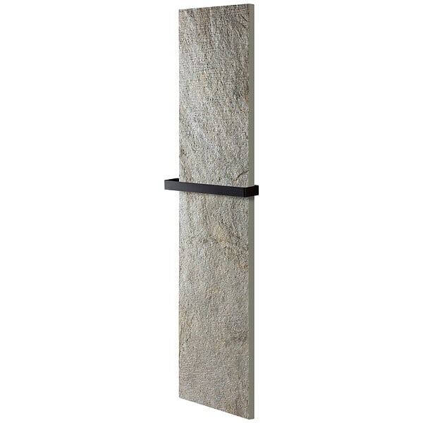 U-TILE - Radiateur électrique pierre naturelle - coloris ardoise - 450 Watts - 100 x 40 cm vertical - large