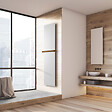 U-TILE - Radiateur électrique Monochrome - coloris blanc - 800 Watts - 180 x 40 cm vertical - vignette