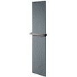 U-TILE - Radiateur électrique résine aspect ardoise coloris gris clair - 1200 Watts - 200 x 50 cm vertical - vignette