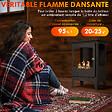 HOMCOM - Cheminée bioéthanol sur pied style néo-rétro poêle - brûleur 1,2 L - contrôle de flamme et manche inclus - acier noir - vignette