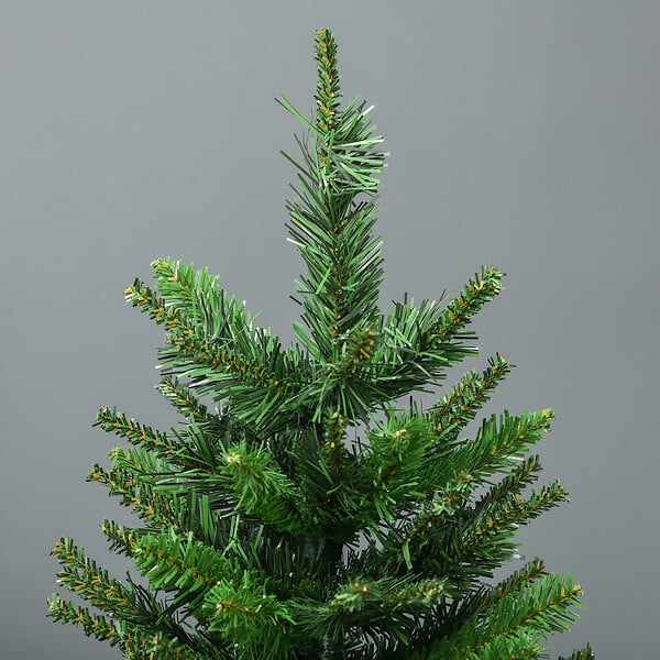 HOMCOM - Sapin de Noël artificiel avec 310 branches, support en acier, arbre de Noël artificiel avec socle pliable en acier, hauteur 120 cm, vert - large