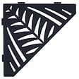 U-TILE - Etagère de douche en acier inox noir 20,4 x 20,4 cm x 2 mm -  Pentagone design Jungle - fixation sans perçage - vignette