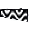 U-TILE - Etagère de douche en acier inox noir 26,2 x 12/7 cm x 2 mm - Rectangulaire design Aqua - fixation sans perçage - vignette
