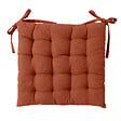 MODE DE VIE - Galette piquée Romeo - Coton et polyester - Terracotta - 40x40cm - vignette