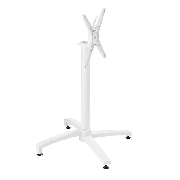 OVIALA - Table inclinable de terrasse 70 x 70 cm blanc - Almada - large