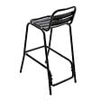 OVIALA - Tabouret haut en aluminium anodisé noir - Soho - vignette