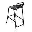 OVIALA - Lot de 4 chaises haute en aluminium noir - Soho - vignette