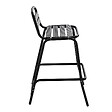 OVIALA - Lot de 4 chaises haute en aluminium noir - Soho - vignette