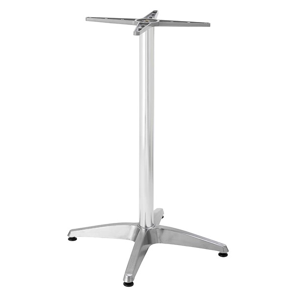 OVIALA - Pied de table ajustable 72/110 cm en aluminium argenté - Cork - large