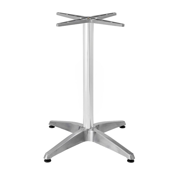 OVIALA - Pied de table ajustable 72/110 cm en aluminium argenté - Cork - large