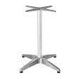 OVIALA - Pied de table ajustable 72/110 cm en aluminium argenté - Cork - vignette