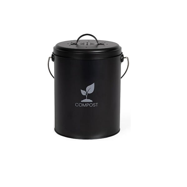 LIVOO - seau à compost de cuisine 6l noir - MES154N - large