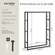 TECTAKE - Porte-bûches TUBY polyvalent noir - vignette