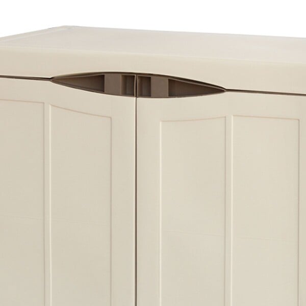 INTEC - Armoire de rangement 2 portes 2 Etagères 70 x 47 x 97cm 4 pieds Charge 50kg max INTEC - large