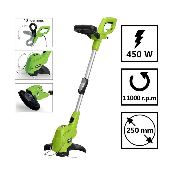 VITO - Coupe bordures 550W Mat téléscopique Coupe 30cm Tête Automatique Fil 1.6mm VITO - large