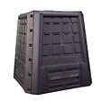 INTEC - Composteur de jardin 380L Anthracite Déchets verts Couvercle et trappe d'extraction INTEC - vignette