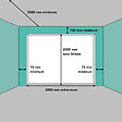 SPADONE - Porte de garage sectionnelle grise motorisée avec décors Rainbow l.300 x H.200 cm x Ep.40 mm - vignette