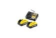 DEWALT - DEWALT - Pack 2 batteries POWERSTACK XR 18V 5 Ah Li-Ion + chargeur - vignette