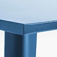 OVIALA - Table haute de jardin en acier bleu pacific - New York - vignette