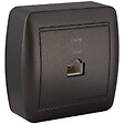 SOLERA - Prise RJ45 Cat 6 en saillie - Noir graphite - Solera - vignette