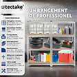 TECTAKE - Étagère robuste pour charges lourdes argent - vignette