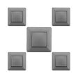 ZENITECH - Lot de 5 interrupteurs va et vient titanium - Artezo - Zenitech - vignette