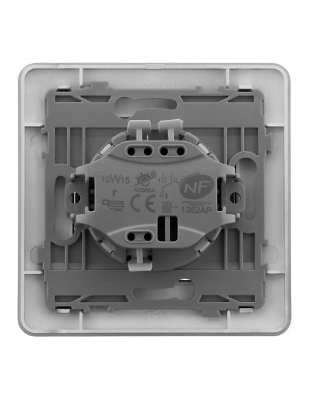 ZENITECH - Lot de 5 interrupteurs va et vient titanium - Artezo - Zenitech - large