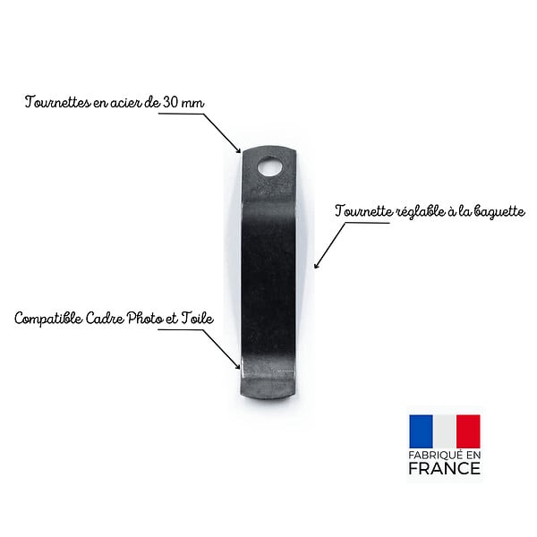 CEANOTHE - Sachet 6 tournettes acier 30mm - large