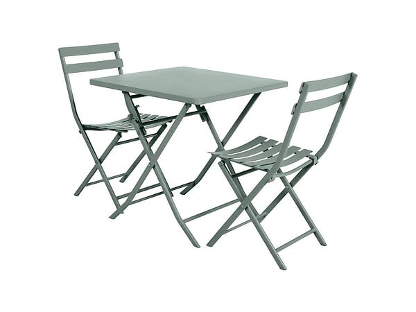 HESPERIDE - Table de jardin carrée Greensboro 70 x 70 cm Olive - Hespéride - large