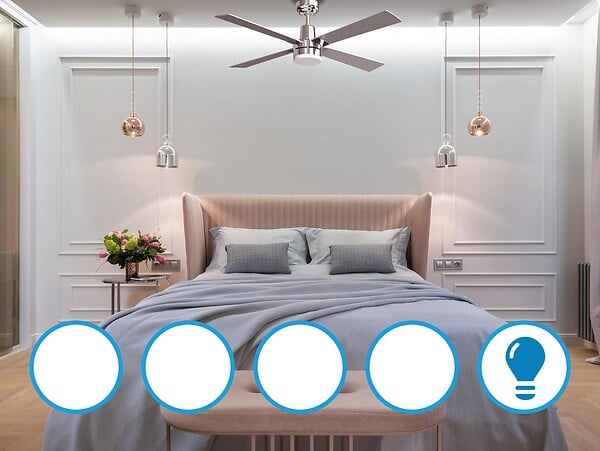 KLASSFAN - Ventilateur de plafond ø122 cm avec LED et Wifi Réversible Hypersilence - large