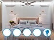KLASSFAN - Ventilateur de plafond ø122 cm avec LED et Wifi Réversible Hypersilence - vignette