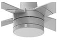 KLASSFAN - Ventilateur de plafond ø122 cm avec LED et Wifi Réversible Hypersilence - vignette