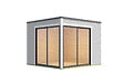 LASITAMAJA - Abri bois Palermo 3 gris clair -28mm- Surface utile 8,67 m2 - vignette