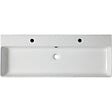 GODART - Vasque à poser ou à suspendre double robinet grande taille 110 x 42 cm - Regus - vignette