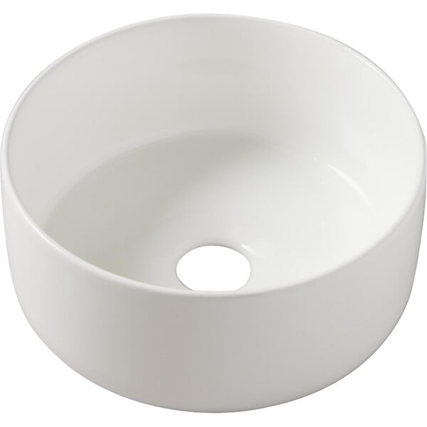GODART - Vasque Lave mains ø25 cm - Blanc brillant - Faible diamètre - Rebords fins - Jany - large