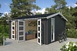 LASITAMAJA - Abri bois carroz2 28mm  anthracite  su15,96m2 - vignette