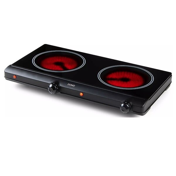 DOMO - réchaud vitroceramique 2 feux 2500w - DO339KP - large